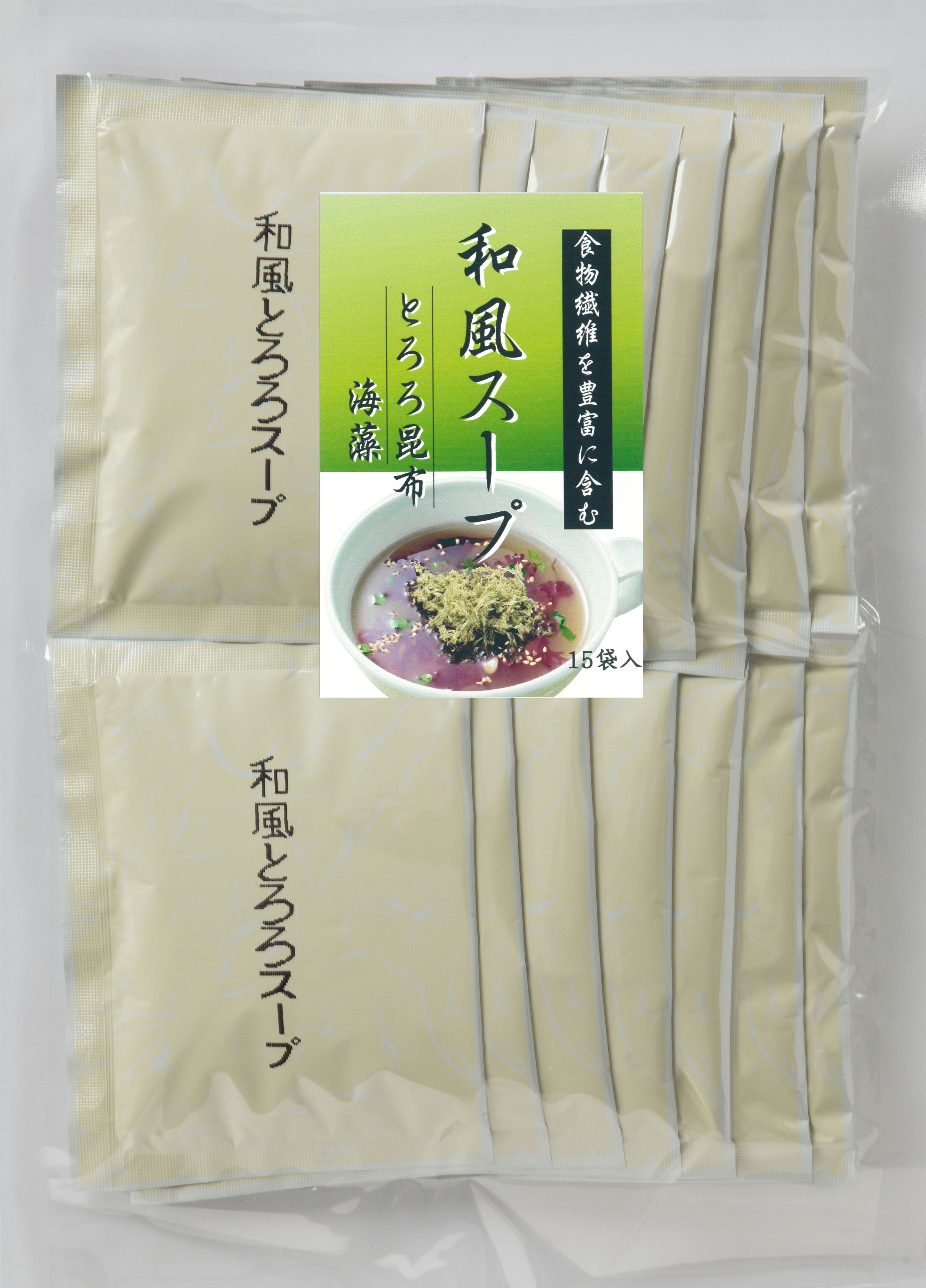 北海道のスープギフト | Hokkai Yamato 北海大和ショッピングサイト / 和風スープ とろろ昆布・海藻15袋